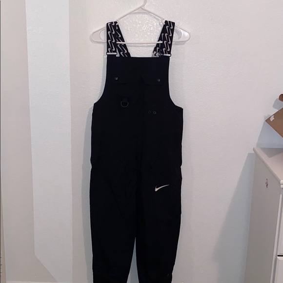nike black utility overalls